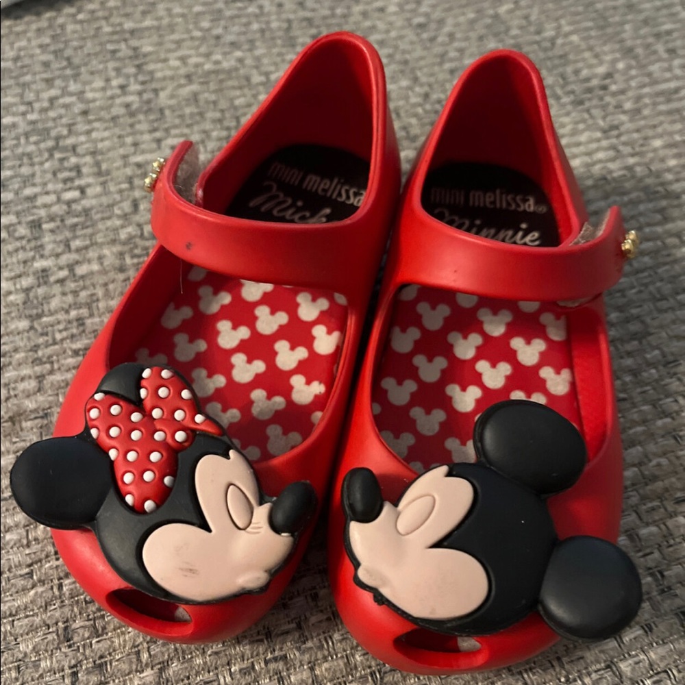 Mini Melissa Mickey and Minnie shoes